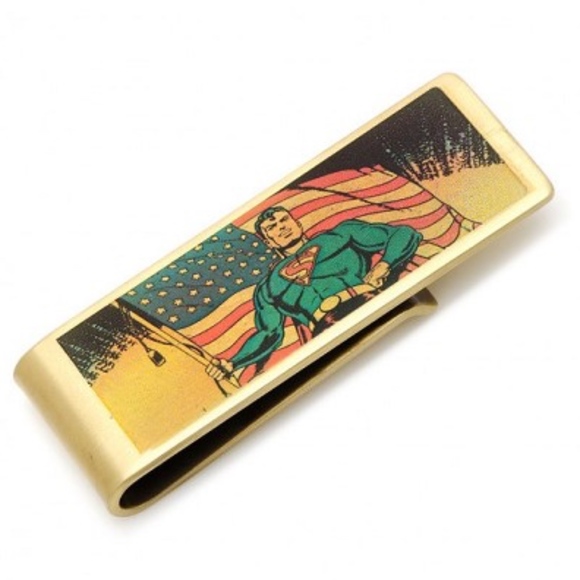 Vintage Patriotic Superman Money Clip